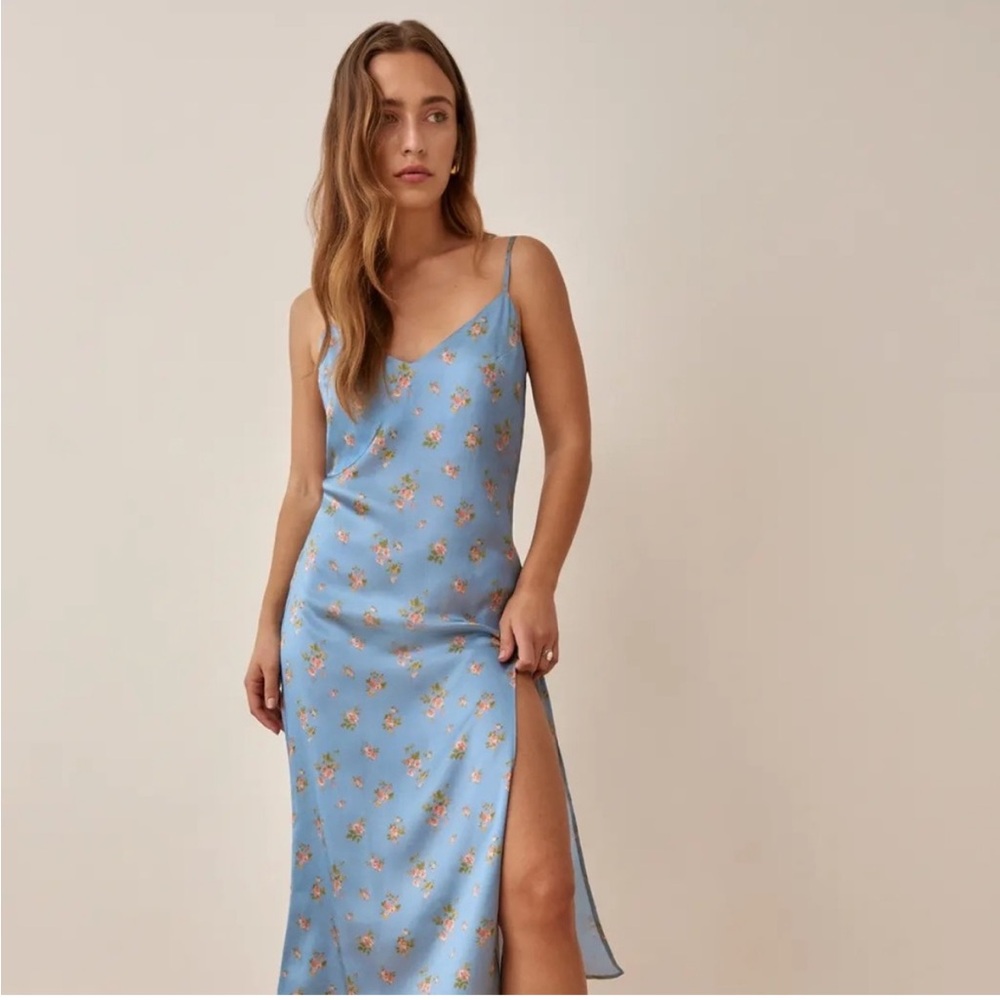 REFORMATION BRITTEN DRESS IN CORA SIZE M